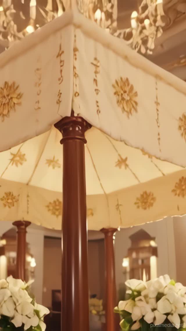 Golden Vows Under Chuppah - Wedding & Events AI stock